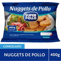 SUPER POLLO - Nuggets de Pollo Congelados 400 g