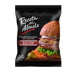 RECETA DEL ABUELO - Hamburguesa de Vacuno Sabor Bacon Receta del Abuelo 100 g