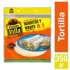 PANCHO VILLA - Tortillas Burritos y Wraps XL 8 Un 350 g