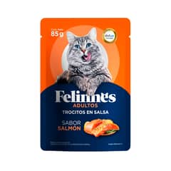 FELINNES - Alimento Húmedo para Gatos Sabor Salmón 85 g