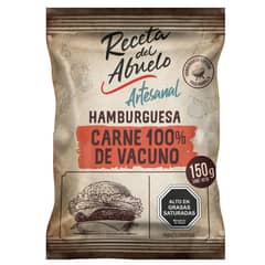 RECETA DEL ABUELO - Hamburguesa de Vacuno Artesanal