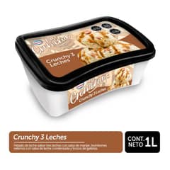 LA CREMERIA - HELADO CRUNCHY 3 LECHES 1LT