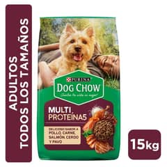 DOG CHOW - Alimento para Perro Adulto Multi Proteínas 15 Kg