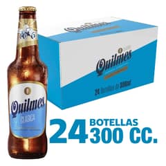 QUILMES - Pack Cerveza Clásica Botella 4.9° 24 x 300 ml