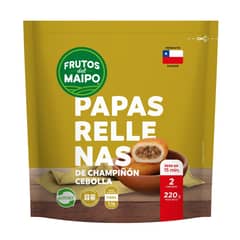 FRUTOS DEL MAIPO - Papas Rellenas Champiñon y Cebollas Congeladas 220 g