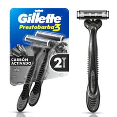 GILLETTE - Prestobarba 3 Gillette Carbón 2 un