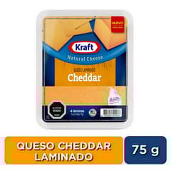 KRAFT - Queso Cheddar Laminado Kraft 75 g