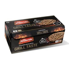 LA PREFERIDA - Pack Hamburguesa de Vacuno Grill Taste Congelada 10 x 100 g