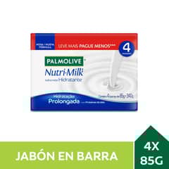 PALMOLIVE - Pack Jabón de Tocador Palmolive Nutri Milk Hidratación Prolongada 4 x 85 g