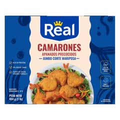 REAL - Camarón Mariposa Gigante Apanado 454 g